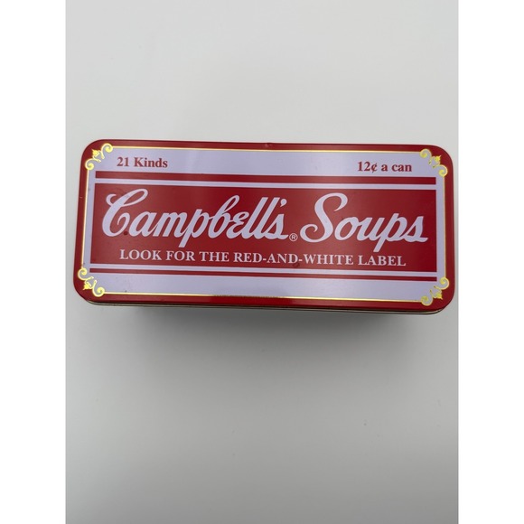 Campbells Soup Tin Cracker Box Bristol Ware AND Campbell Kid Magnet - VTG - Picture 6 of 12